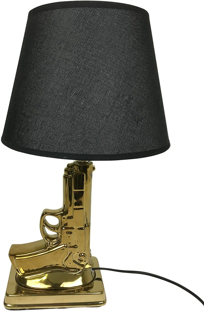 TABLE LAMP GUN GOLD 15X9X32