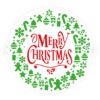 STENCIL GARLAND XMAS D25CM - Image 4