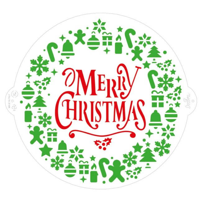 STENCIL GARLAND XMAS D25CM - Image 4