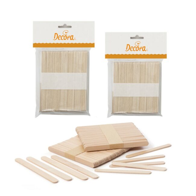 BIRCH WOOD ICE CREAM STICKS - 100PCS