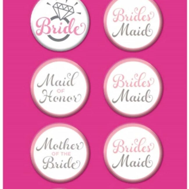BUTTONS HEN NIGHT WHITE METALLIC - 8PCS