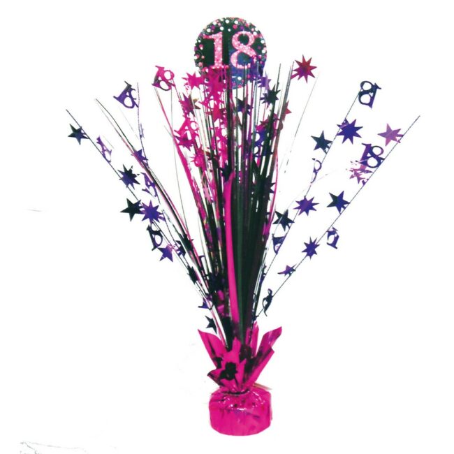 SPRAY CENTERPIECE 18 SPARKLING CELEBRATION PINK 45.7CM