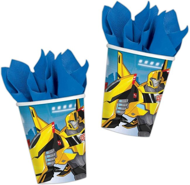 CUPS TRANSFORMERS 266ML - 8PCS