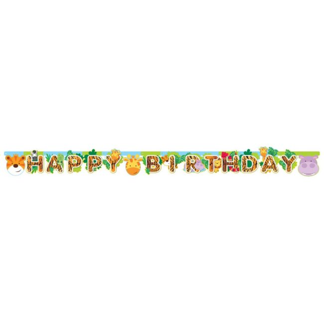 BANNER JUNGLE ANIMALS PAPER 170X15CM