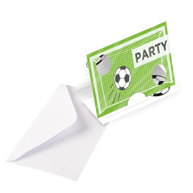 INVITATION CARDS & ENVELOPES KICKER PARTY PAPER 14.4X9.6CM- 8PCS