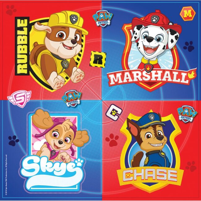 NAPKINS PAW PATROL 33X33CM - 16PCS