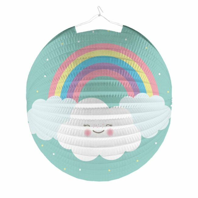 LANTERN RAINBOW & CLOUD PAPER 25CM