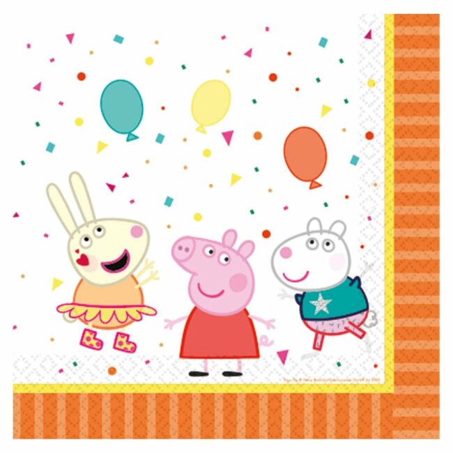 LUNCH NAPKINS PEPPA PIG 33X33CM - 16PCS