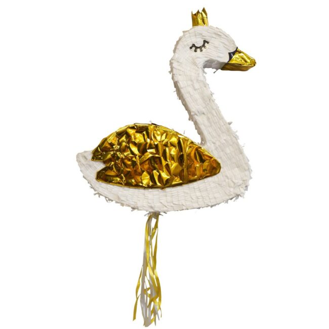 PULL PINATA SWAN PAPER 40X46X7CM