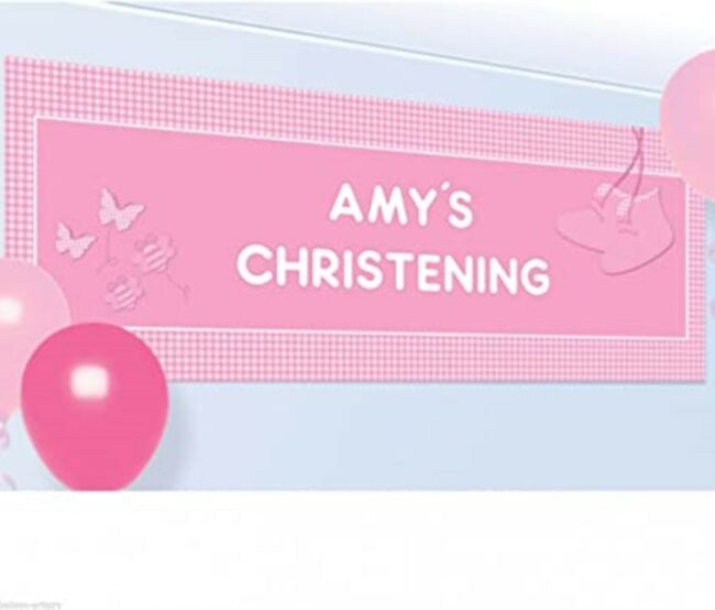 PINK PERSONALISED BANNER