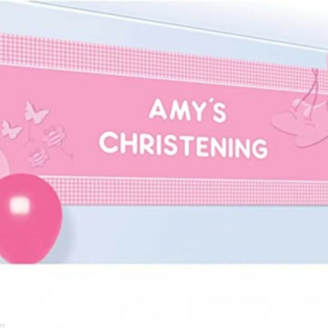 PINK PERSONALISED BANNER