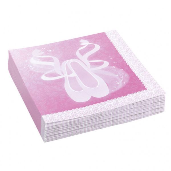 NAPKINS BALLET 33X33CM - 20PCS