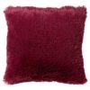 CUSHION COVER FLUFFY RED PLUM 45X45CM