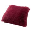 CUSHION COVER FLUFFY RED PLUM 45X45CM - Image 2