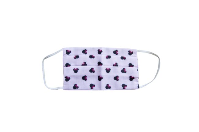 KIDS PINK MOUSE  FACE MASK - 1 PIECE