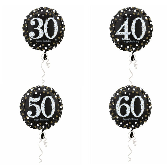 FOIL BALLOON STANDARD SPARKLING BIRTHDAY 43CM