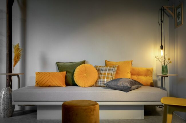 CUSHION COVER KAJA GOLDEN GLOW MUSTARD 40CM - Image 3
