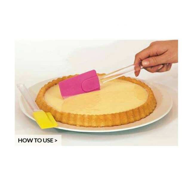 SMALL SILICONE SPATULA YELLOW 245X250XH10MM - Image 2