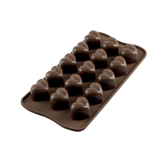 CHOCOLATE SILICONE MOULD MONAMOUR 30X22XH25MM