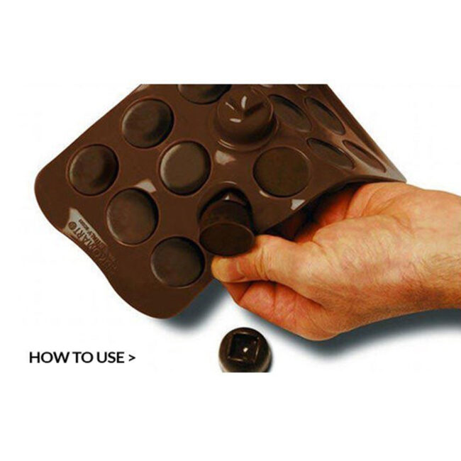 EASY CHOCOLATE SILICONE MOULD VERTIGO 241X28XH20MM - Image 4