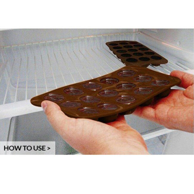 EASY CHOCOLATE SILICONE MOULD VERTIGO 241X28XH20MM - Image 5