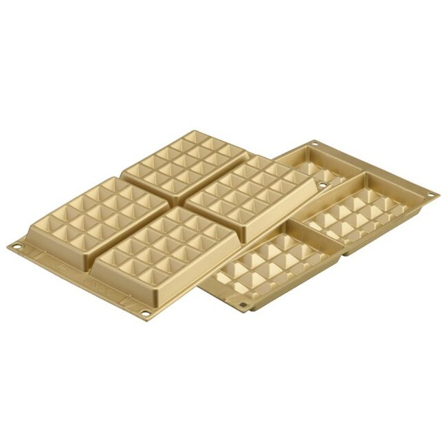SF155 SILICONE MOULD WAFFLE 130 x 81 x 17mm - Image 3