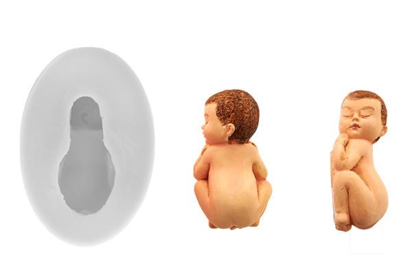 SUGARFLEX SILICONE MOULD SLEEPING BABY