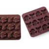 MERRY XMAS - SILICONE MOULD BROWN