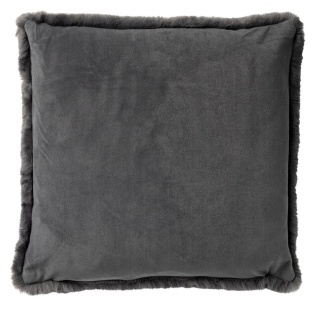 CUSHION COVER ZAYA DARK GRAY 45X45CM - Image 3