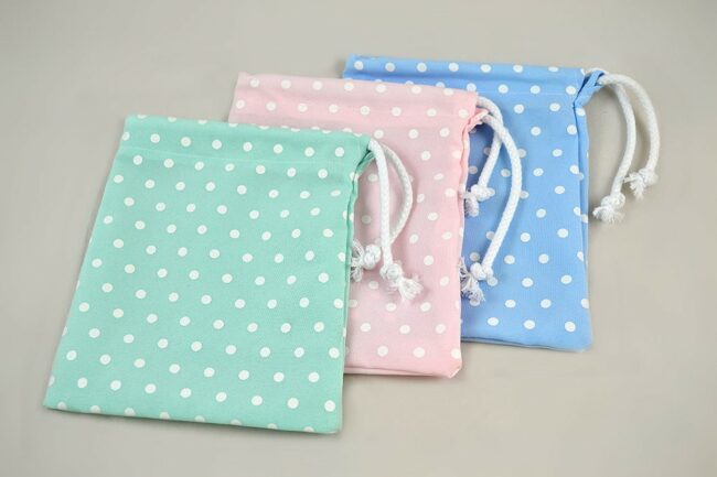 DOTS MINIMAT POUCH WITH CORD 14X20CM