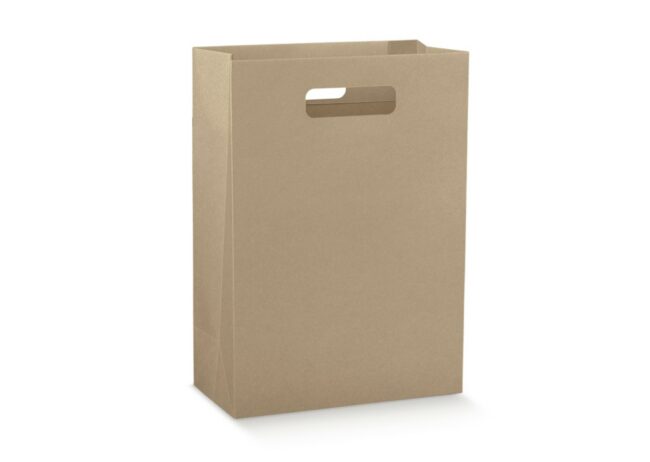 SHOPPER CON FORO FONDINO SEPARATORE AVANA 190X90X380MM