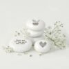 PORCELAIN PEBBLE-HEART/LOVE YOU 3.2X2.8X1.5CM - Image 3