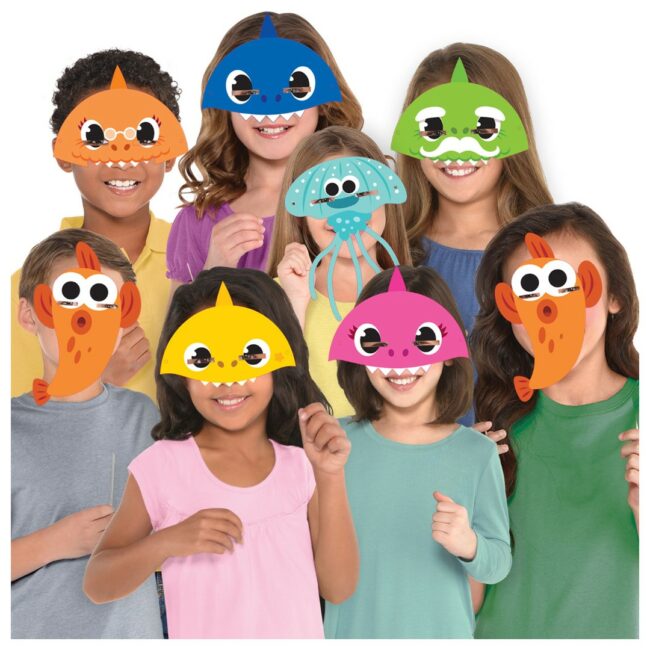 PAPER MASKS BABY SHARK - 8PCS