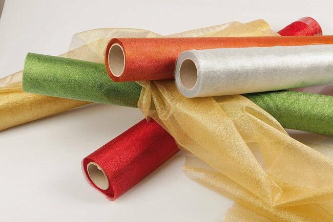 ROUGH METAL FABRIC SILVER