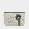 COSMETIC BAG - OSTRICH 25X15.5X0.7CM