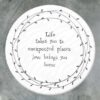 LEAF COASTER ''LIFE TAKES YOU'' 10X10X0.8CM - Image 2