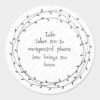 LEAF COASTER ''LIFE TAKES YOU'' 10X10X0.8CM