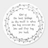 LEAF COASTER ''ONE OF THE BEST, HUG'' 10X10X0.8CM