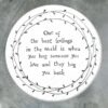 LEAF COASTER ''ONE OF THE BEST, HUG'' 10X10X0.8CM - Image 2