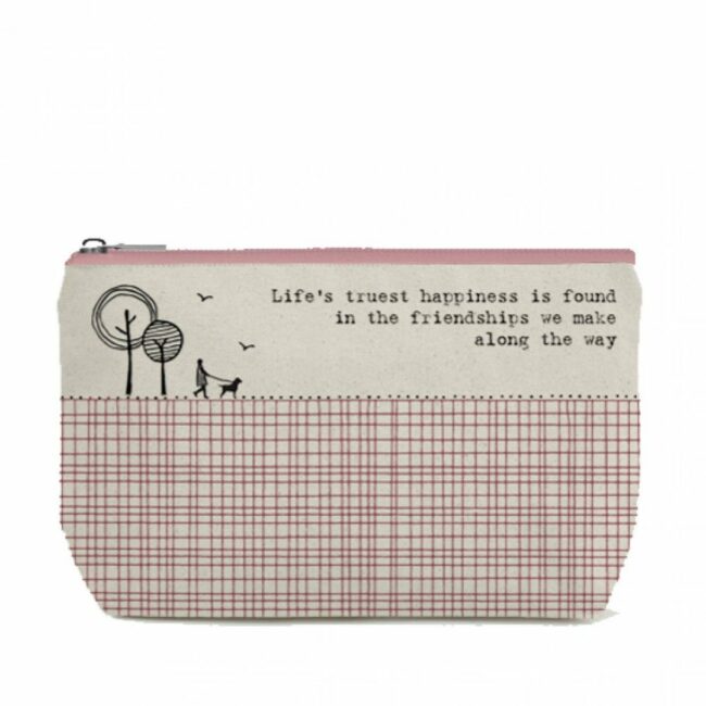 COSMETIC BAG - LIFE'S TRUEST HAPPINESS 25X15.5X0.7CM