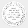 LEAF COASTER FRIENDS LAUGH LOUDER 10X10X0.8CM