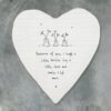 HEART COASTER-BECAUSE OF YOU 10X11X0.5CM - Image 2