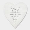 HEART COASTER-BECAUSE OF YOU 10X11X0.5CM
