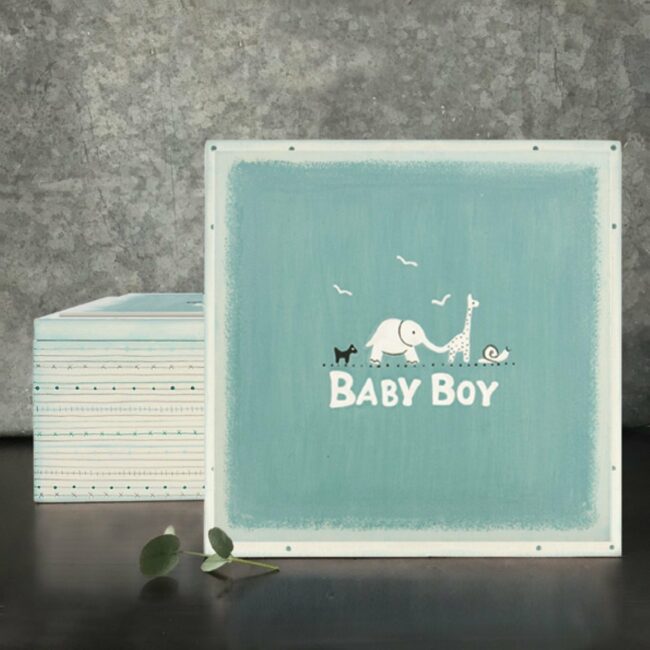 LARGE KEEPSAKE BOX-BABY BOY 	21X12X21CM - Image 3