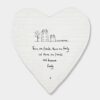 HEART COASTER-FRIENDS BECOME FAMILY 10X11X0.5CM