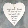 PORCELAIN ROUND HEART - PEOPLE WALK 8.5X9.5X0.5CM - Image 2