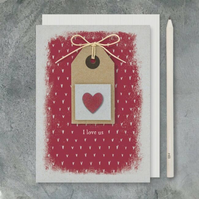 LABEL CARD - I LOVE US 12X16.5X1CM - Image 2
