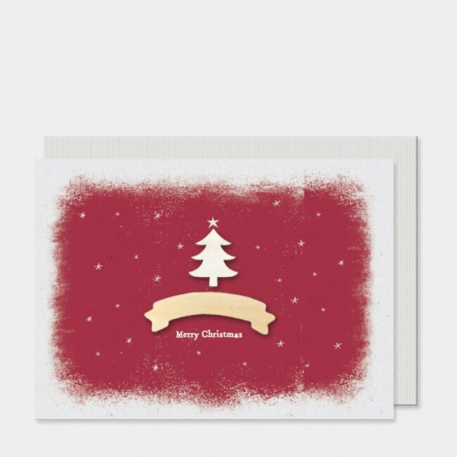 CHRISTMAS CARD - MERRY CHRISTMAS 12X16.5X0.1CM