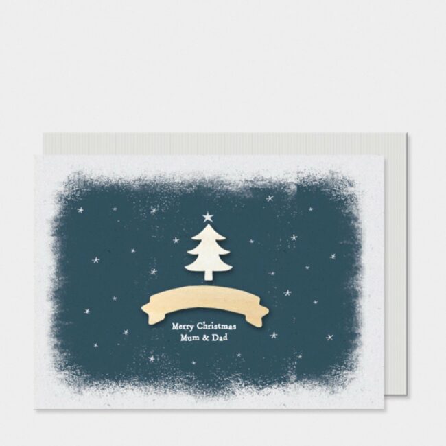 CHRISTMAS CARD - MUM AND DAD 12X16.5X0.1CM