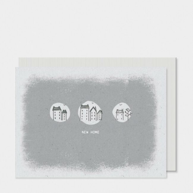 PEBBLE CARD - NEW HOME 12X16.5X0.1CM